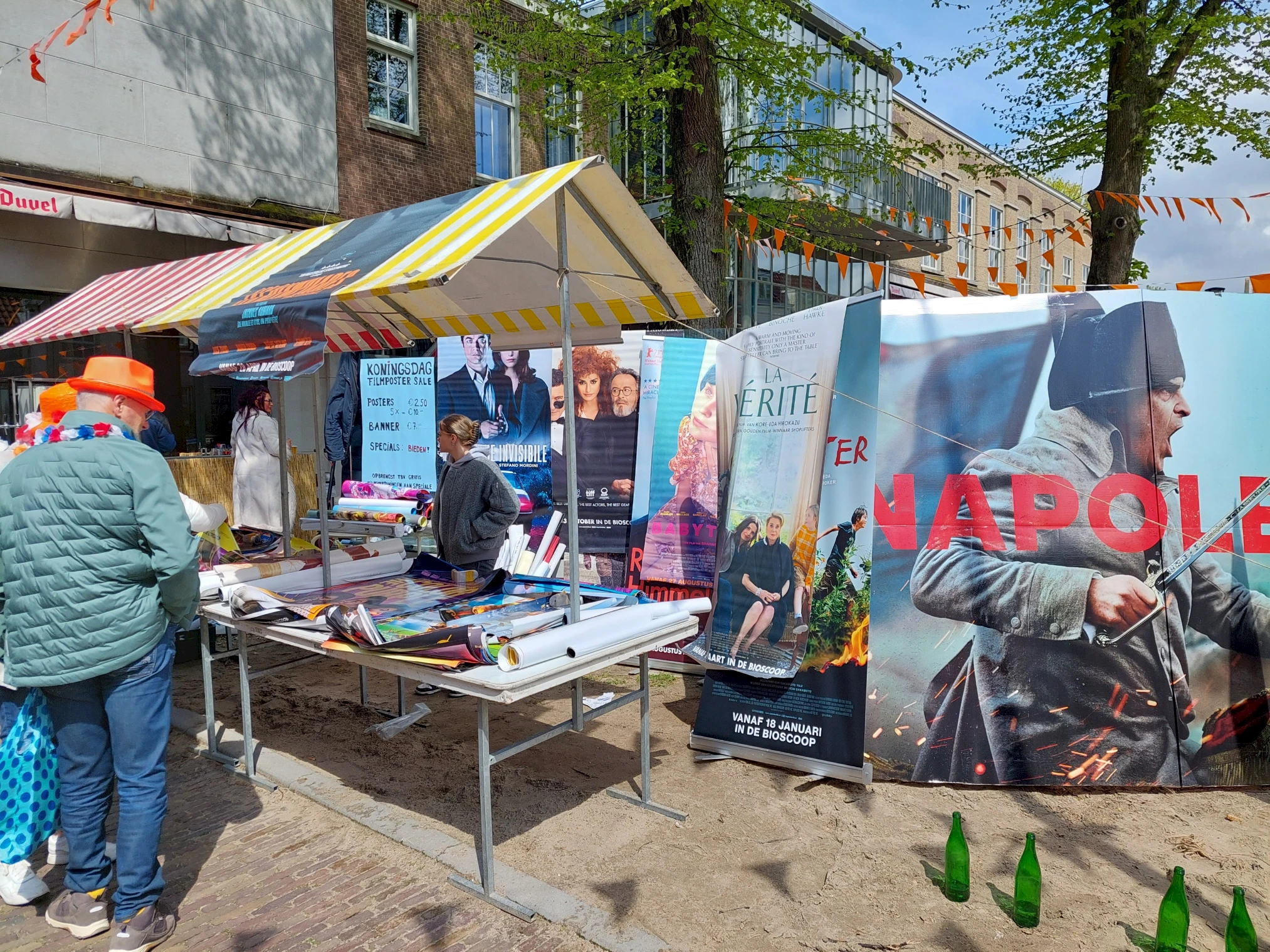 Posterverkoop op de Boekenmarkt